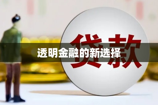 罗定透明金融的新选择