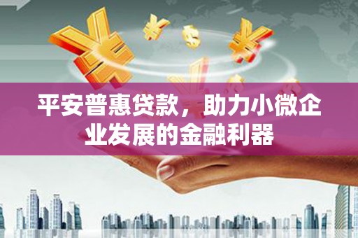 罗定平安普惠贷款，助力小微企业发展的金融利器
