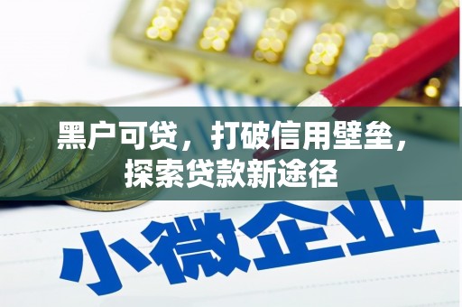 罗定黑户可贷，打破信用壁垒，探索贷款新途径