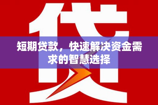 罗定短期贷款，快速解决资金需求的智慧选择