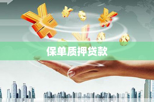 罗定保单质押贷款