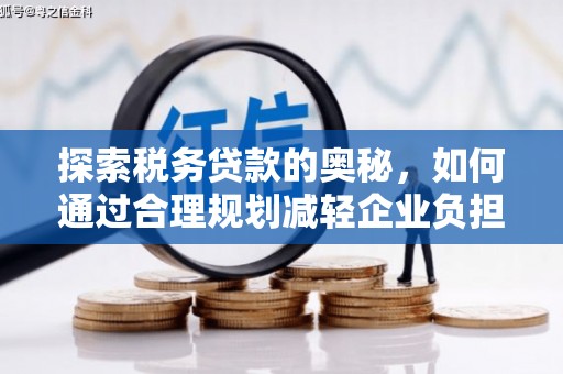 罗定探索税务贷款的奥秘，如何通过合理规划减轻企业负担