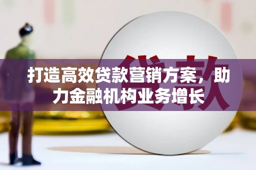 罗定打造高效贷款营销方案，助力金融机构业务增长