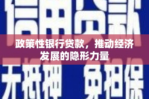 罗定政策性银行贷款，推动经济发展的隐形力量