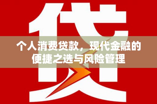 罗定个人消费贷款，现代金融的便捷之选与风险管理