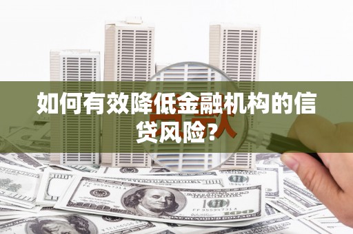 罗定如何有效降低金融机构的信贷风险？