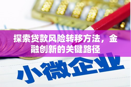 罗定探索贷款风险转移方法，金融创新的关键路径