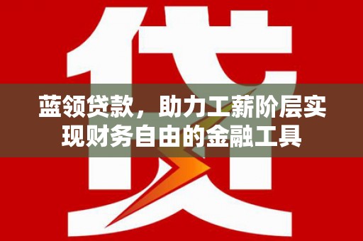 罗定蓝领贷款，助力工薪阶层实现财务自由的金融工具