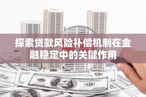 罗定探索贷款风险补偿机制在金融稳定中的关键作用
