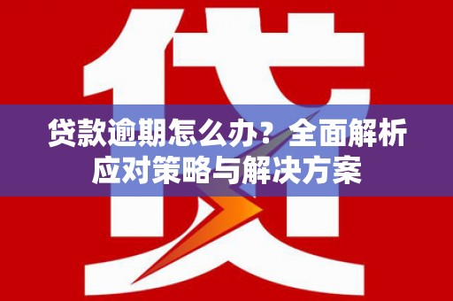 罗定贷款逾期怎么办？全面解析应对策略与解决方案
