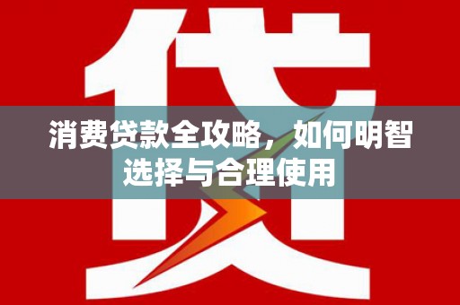 罗定消费贷款全攻略，如何明智选择与合理使用