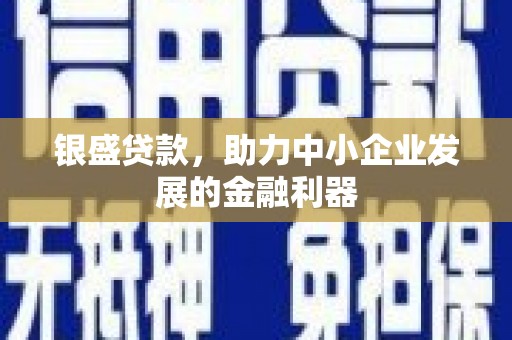 罗定银盛贷款，助力中小企业发展的金融利器