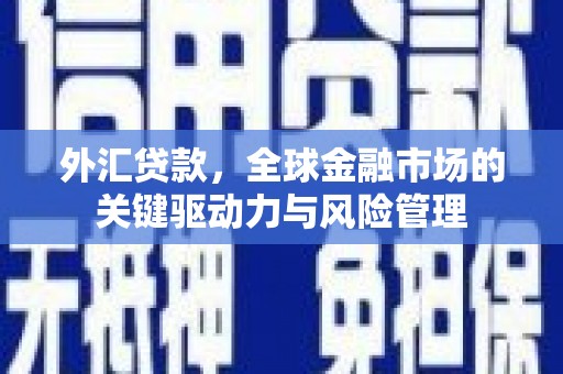 罗定外汇贷款，全球金融市场的关键驱动力与风险管理