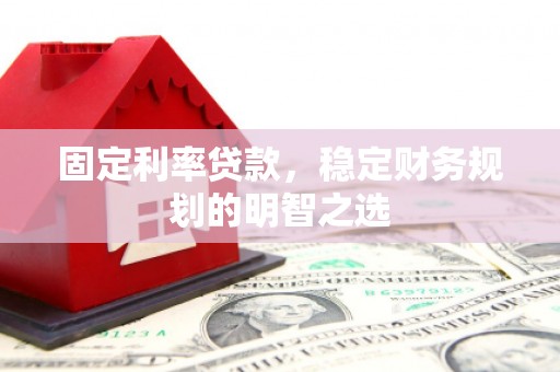罗定固定利率贷款，稳定财务规划的明智之选