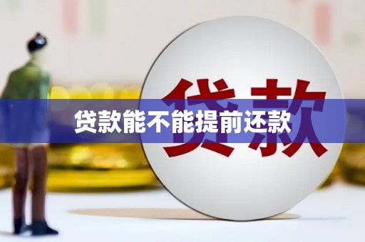 罗定贷款能不能提前还款