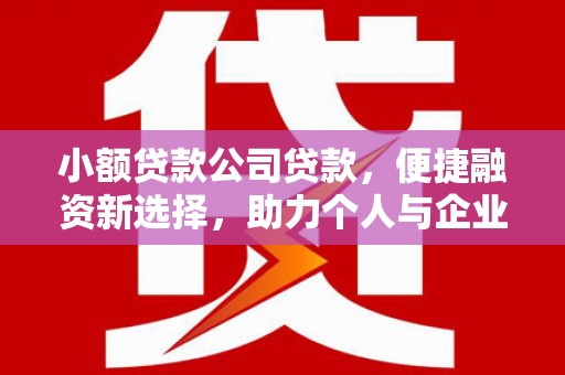 罗定小额贷款公司贷款，便捷融资新选择，助力个人与企业成长
