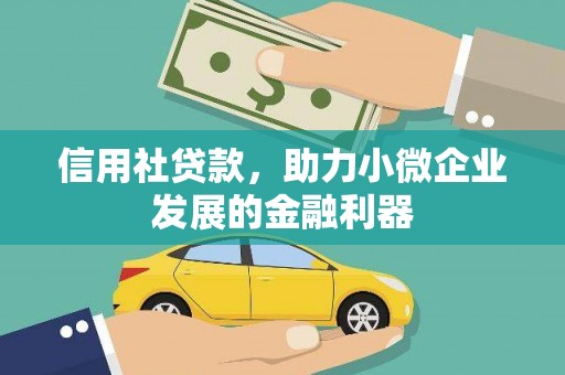 罗定信用社贷款，助力小微企业发展的金融利器