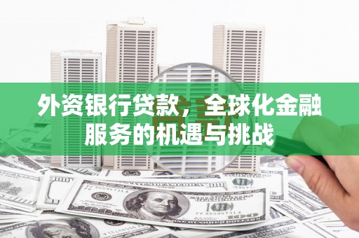 罗定外资银行贷款，全球化金融服务的机遇与挑战