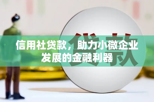 罗定信用社贷款，助力小微企业发展的金融利器
