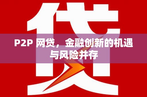 罗定P2P 网贷，金融创新的机遇与风险并存