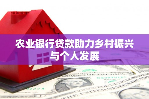 罗定农业银行贷款助力乡村振兴与个人发展