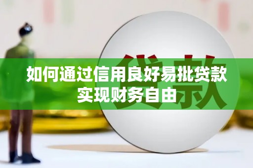 罗定如何通过信用良好易批贷款实现财务自由