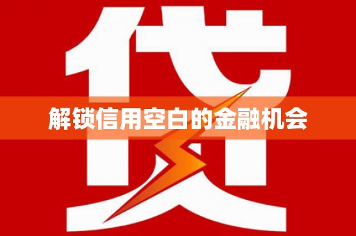 罗定解锁信用空白的金融机会