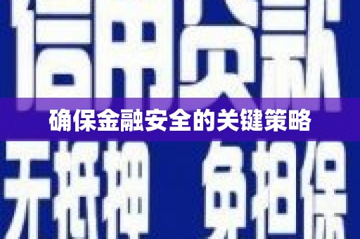 罗定确保金融安全的关键策略